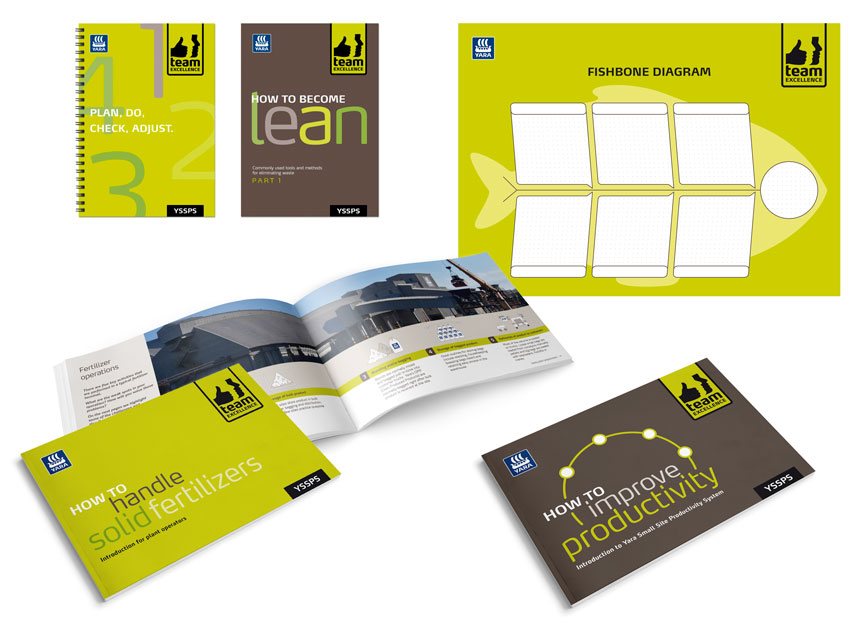 Team excellence brochures posters