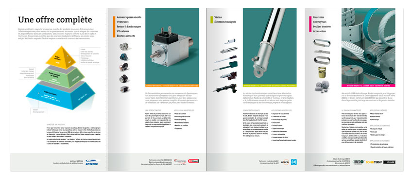 Binder Magnetic brochure ouvert