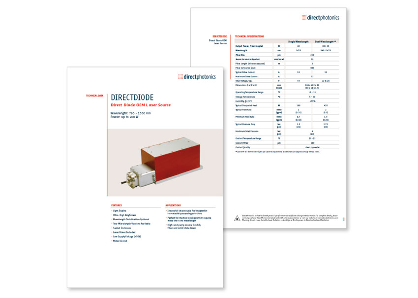 DirectPhotonics product sheet