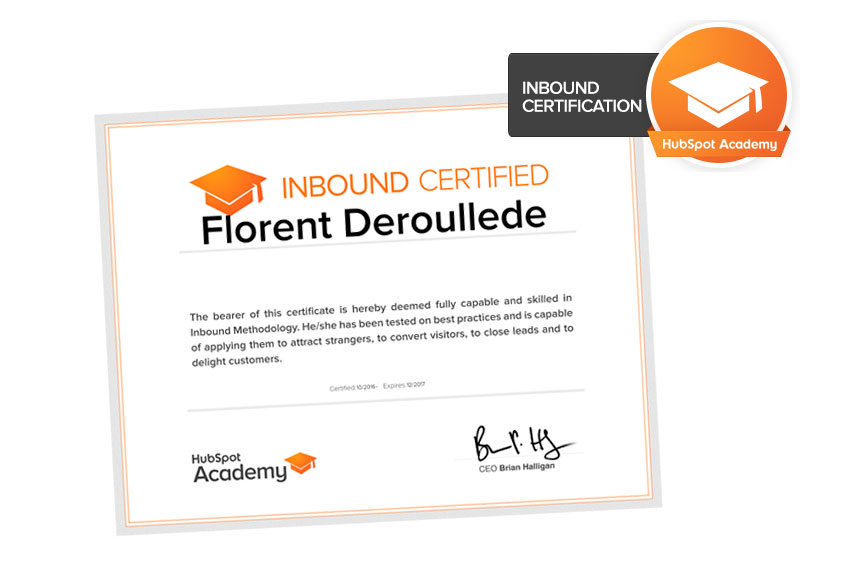 Certification HubSpot